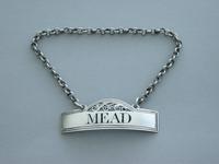 Rare George III Silver Wine Label 'Mead' (4 of 9) Rare George III Silver Wine Label 'Mead' (4 of 9)