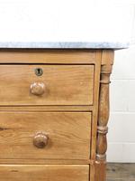 Antique Pine & Marble Chest of Drawers (9 of 15) Antique Pine & Marble Chest of Drawers (9 of 15)