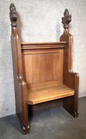 Victorian Carved Oak Gothic Church Pew (3 of 12) Victorian Carved Oak Gothic Church Pew (3 of 12)