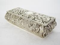 Late Victorian Rectangular Silver Jewellery or Trinket Box (3 of 6) Late Victorian Rectangular Silver Jewellery or Trinket Box (3 of 6)