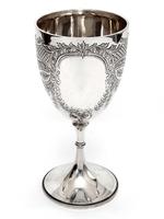 Edwardian Silver Goblet Engraved on the Bowl with Scrolls, Floral Motifs and Garlands (3 of 6) Edwardian Silver Goblet Engraved on the Bowl with Scrolls, Floral Motifs and Garlands (3 of 6)