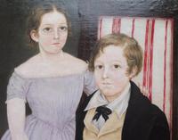 Large Oil on Canvas Portrait of Brother & Sister 1860 (3 of 13) Large Oil on Canvas Portrait of Brother & Sister 1860 (3 of 13)
