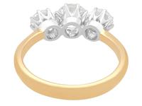 1.70ct Diamond & 18ct Yellow Gold, Trilogy Ring - Antique Victorian 1876 (6 of 9) 1.70ct Diamond & 18ct Yellow Gold, Trilogy Ring - Antique Victorian 1876 (6 of 9)