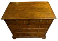 Queen Anne Oak & Walnut Chest of Drawers with running scroll (2 of 8) Queen Anne Oak & Walnut Chest of Drawers with running scroll (2 of 8)