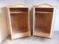 Pair of Antique Pine Cottage / Low Knockdown Wardrobes to wax / paint (10 of 12) Pair of Antique Pine Cottage / Low Knockdown Wardrobes to wax / paint (10 of 12)