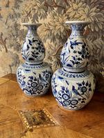 Pair of Blue & White Dutch Delft Vases (3 of 4) Pair of Blue & White Dutch Delft Vases (3 of 4)