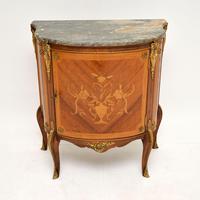 Antique French Inlaid Marquetry Marble Top Cabinet (2 of 10) Antique French Inlaid Marquetry Marble Top Cabinet (2 of 10)