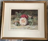 William Jabez Muckley Watercolour ‘Rose's on a Bank' (2 of 2) William Jabez Muckley Watercolour ‘Rose's on a Bank' (2 of 2)