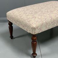 Newly upholstered Victorian footstool (3 of 5) Newly upholstered Victorian footstool (3 of 5)