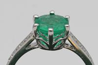 1970s Emerald and white gold diamond ring (2 of 3) 1970s Emerald and white gold diamond ring (2 of 3)
