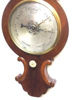 Good Mahogany Flame Mahogany Barometer Thermometer with Arched Top (5 of 9) Good Mahogany Flame Mahogany Barometer Thermometer with Arched Top (5 of 9)