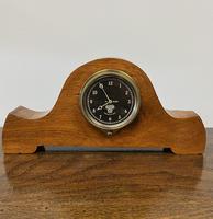 Scarce Smiths Bezel Wind Car Clock in Hardwood Case