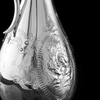 Antique Victorian Solid Silver Claret Jug / Wine Ewer - Elkington 1864 (12 of 16) Antique Victorian Solid Silver Claret Jug / Wine Ewer - Elkington 1864 (12 of 16)