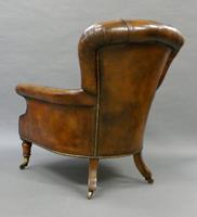 19th Century Leather Upholstered Armchair (6 of 6) 19th Century Leather Upholstered Armchair (6 of 6)