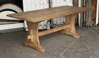 French Bleached Oak Trestle End Farmhouse Dining Table (18 of 19) French Bleached Oak Trestle End Farmhouse Dining Table (18 of 19)