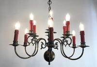 Vintage French Large 12 Arm Flemish Chandelier (3 of 12) Vintage French Large 12 Arm Flemish Chandelier (3 of 12)
