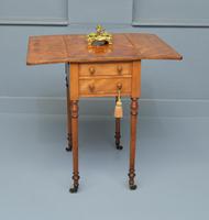 Regency Satinwood Pembroke Work / Lamp / Side Table (10 of 10) Regency Satinwood Pembroke Work / Lamp / Side Table (10 of 10)