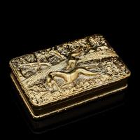 Georgian Solid Silver Gilt Snuff Box With Spectacular Fox Hunting Scene - Edward Smith 1832 (18 of 22) Georgian Solid Silver Gilt Snuff Box With Spectacular Fox Hunting Scene - Edward Smith 1832 (18 of 22)