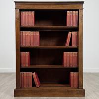Antique 20th Century Small Open Bookcase In Mahogany