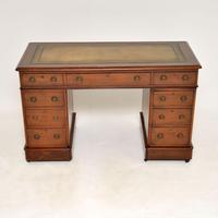 Antique Victorian Mahogany Pedestal Desk (2 of 10) Antique Victorian Mahogany Pedestal Desk (2 of 10)