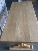 Large French Bleached Oak Trestle Farmhouse Dining Table (2 of 14) Large French Bleached Oak Trestle Farmhouse Dining Table (2 of 14)