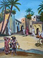 The Snake Charmer - Moroccan School - Vintage - 1960s - Original Oil Painting (9 of 11) The Snake Charmer - Moroccan School - Vintage - 1960s - Original Oil Painting (9 of 11)