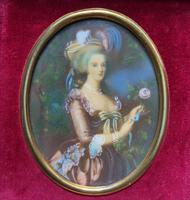 Gorgeous Original Vintage Miniature Portrait Oil Painting in 18th Century Manner (5 of 10) Gorgeous Original Vintage Miniature Portrait Oil Painting in 18th Century Manner (5 of 10)