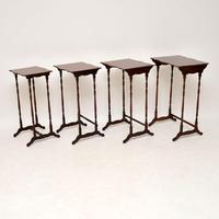 Antique Mahogany Nest of Four Tables (2 of 12) Antique Mahogany Nest of Four Tables (2 of 12)