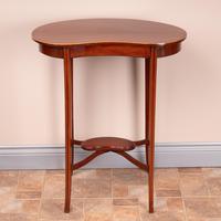 Edwardian Inlaid Mahogany Kidney Shape Occasional Table (2 of 15) Edwardian Inlaid Mahogany Kidney Shape Occasional Table (2 of 15)