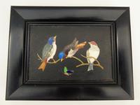 Antique Italian Pietra Dura Marble Panel Birds (4 of 5) Antique Italian Pietra Dura Marble Panel Birds (4 of 5)