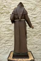 Exceptional Early 1900's Signed 39'' Carved Sculpture Statue St Anthony & Jesus (4 of 18) Exceptional Early 1900's Signed 39'' Carved Sculpture Statue St Anthony & Jesus (4 of 18)