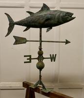 Verdigris Copper Folk Art Fish Weather Vane (5 of 7) Verdigris Copper Folk Art Fish Weather Vane (5 of 7)