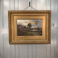 Antique large Scottish landscape oil painting of cottages in Trossachs signed Walter W Banner 1880 (2 of 11) Antique large Scottish landscape oil painting of cottages in Trossachs signed Walter W Banner 1880 (2 of 11)