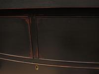 Antique Painted Black Bow Front Chest of Drawers (5 of 16) Antique Painted Black Bow Front Chest of Drawers (5 of 16)