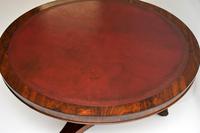 Antique William IV Rosewood Leather Top Drum, Dining or Centre Table (7 of 11) Antique William IV Rosewood Leather Top Drum, Dining or Centre Table (7 of 11)