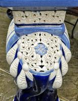 Mid 20th Century French Ceramic Hand-painted Elephant-form Garden Seat (8 of 9) Mid 20th Century French Ceramic Hand-painted Elephant-form Garden Seat (8 of 9)