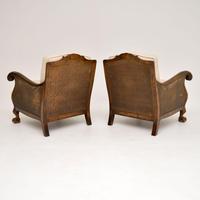 Pair of Antique Swedish Satin Birch Bergere Armchairs (4 of 12) Pair of Antique Swedish Satin Birch Bergere Armchairs (4 of 12)