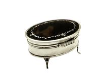 Antique Sterling Silver & Tortoiseshell Trinket Box 1921 (4 of 9) Antique Sterling Silver & Tortoiseshell Trinket Box 1921 (4 of 9)