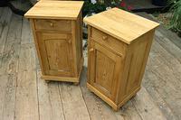 Fabulous! Pair of Old Stripped Pine Bedside Cabinets / Cupboards - We Deliver! (2 of 9) Fabulous! Pair of Old Stripped Pine Bedside Cabinets / Cupboards - We Deliver! (2 of 9)