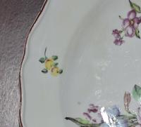Chelsea 1752-1776 shaped deep porcelain plate / dish painted with floral sprays (9 of 11) Chelsea 1752-1776 shaped deep porcelain plate / dish painted with floral sprays (9 of 11)