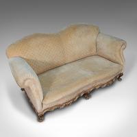 Antique 2 Seat Sofa, French, Textile, Beech, Settee, C.1900 (8 of 12) Antique 2 Seat Sofa, French, Textile, Beech, Settee, C.1900 (8 of 12)