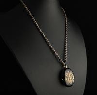 Victorian Mourning Locket, Black Enamel & Seed Pearl (5 of 13) Victorian Mourning Locket, Black Enamel & Seed Pearl (5 of 13)