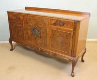 Burr Walnut Queen Anne Style Sideboard Server c.1930 (6 of 16) Burr Walnut Queen Anne Style Sideboard Server c.1930 (6 of 16)