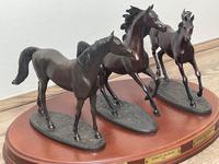 Set 3 Small Solid Bronze Horse Racing "The Origins of Champions" by Gill Parker (9 of 45) Set 3 Small Solid Bronze Horse Racing "The Origins of Champions" by Gill Parker (9 of 45)