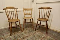 Collection of 3 Stripped Beech & Elm Country Windsor Chairs (4 of 12) Collection of 3 Stripped Beech & Elm Country Windsor Chairs (4 of 12)