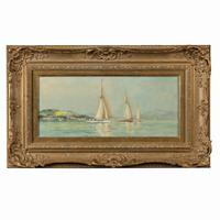 Pair of Oil Paintings of Clyde One Design Yachts Racing by Frank Henry Mason (2 of 12) Pair of Oil Paintings of Clyde One Design Yachts Racing by Frank Henry Mason (2 of 12)