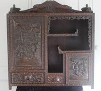Antique Japanese Carved Wood Tabletop Cabinet c.1900 (5 of 15) Antique Japanese Carved Wood Tabletop Cabinet c.1900 (5 of 15)