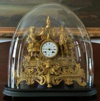 Large Superb Original 19th Century Glass Domed Gilt Mantle Clock For Minor Tlc (2 of 14) Large Superb Original 19th Century Glass Domed Gilt Mantle Clock For Minor Tlc (2 of 14)
