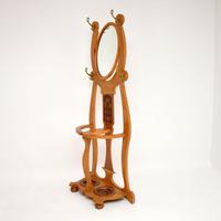 Antique Art Nouveau Light Oak Hall Stand (3 of 8) Antique Art Nouveau Light Oak Hall Stand (3 of 8)
