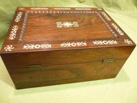 Inlaid Rosewood Table Box / Jewellery Box c.1840 (6 of 12) Inlaid Rosewood Table Box / Jewellery Box c.1840 (6 of 12)